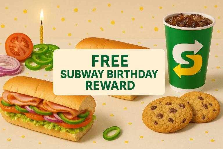 Subway birthday reward